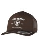 Ariat Mens Cap Snap Back Foam Front Screen Print Brown