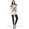 VOCAL LACE CAP SLEEVES TEE