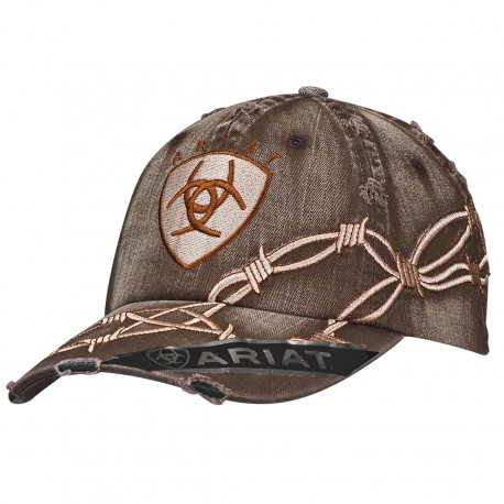Ariat Boots Cap with Barbwire and logo