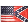 American & Rebel Combo Flag