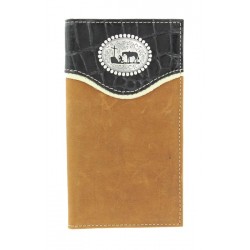 Nocona Croco Style Leather Wallet