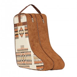 Twister Boot Bag Southwestern Diamond Fabric Camel