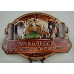 WELCOME TO HORSE COUNTRY Sign